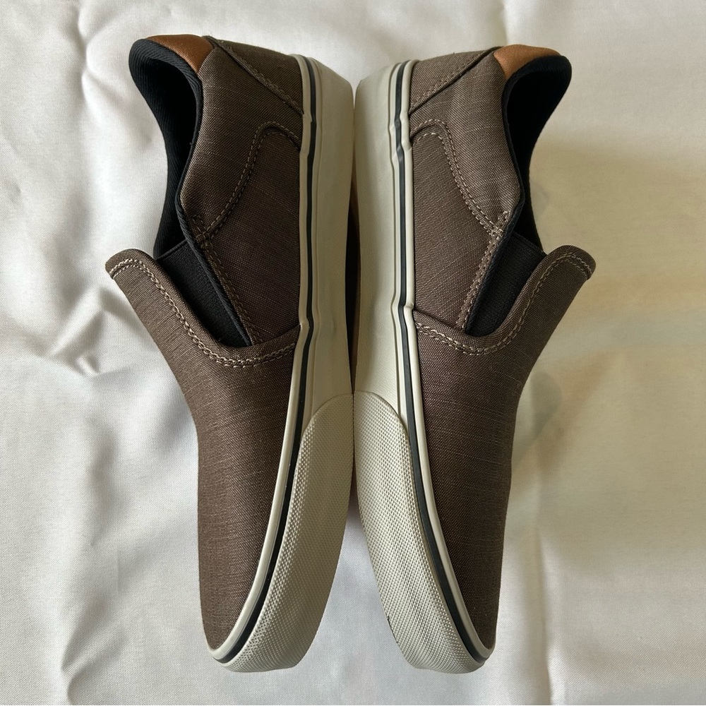 Vans Asher Deluxe Slip-on Shoe Sneaker Brown Size 9 US - Picture 4 of 9